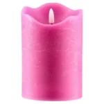 Kandel, LED sveća, roze, 15cm