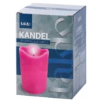 Kandel, LED sveća, roze, 15cm - Slika 2