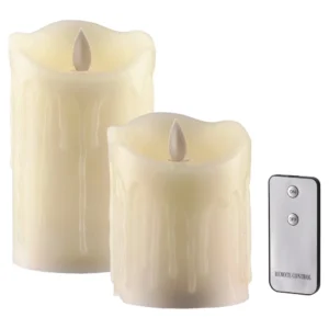 Kandel, LED sveća, bela, set, 2K, Kengur