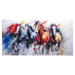 Canvia, slika na platnu, 80x40cm, Horses