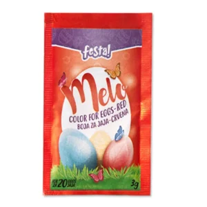Melo, boja za jaja, crvena