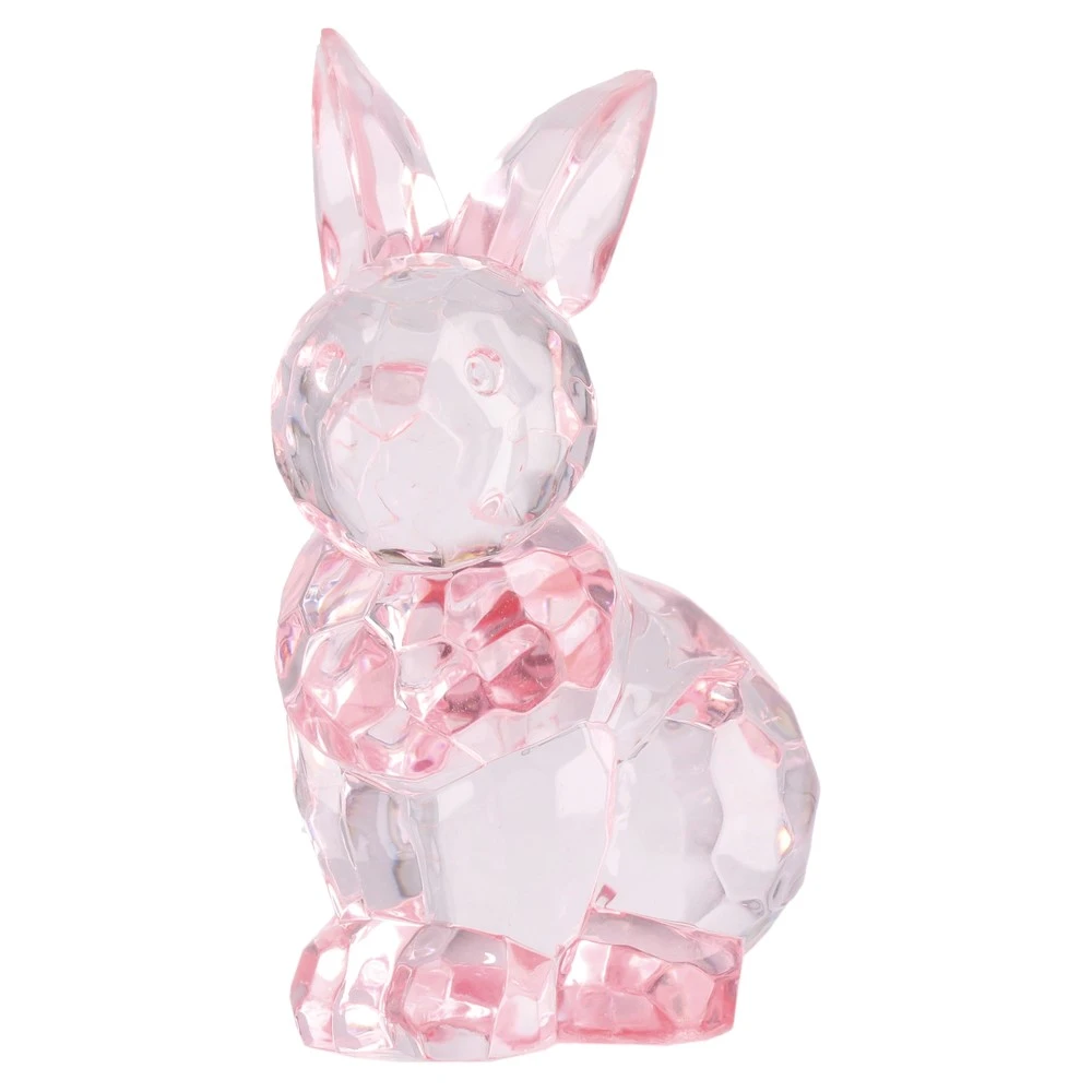 731064_001.webp Crystal Easter, uskršnja dekoracija, zeka, roze, 5x3.5x6.5cm - Slika 1