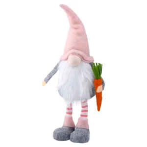 Rogers, uskršnja dekoracija, patuljak, roze, 34cm