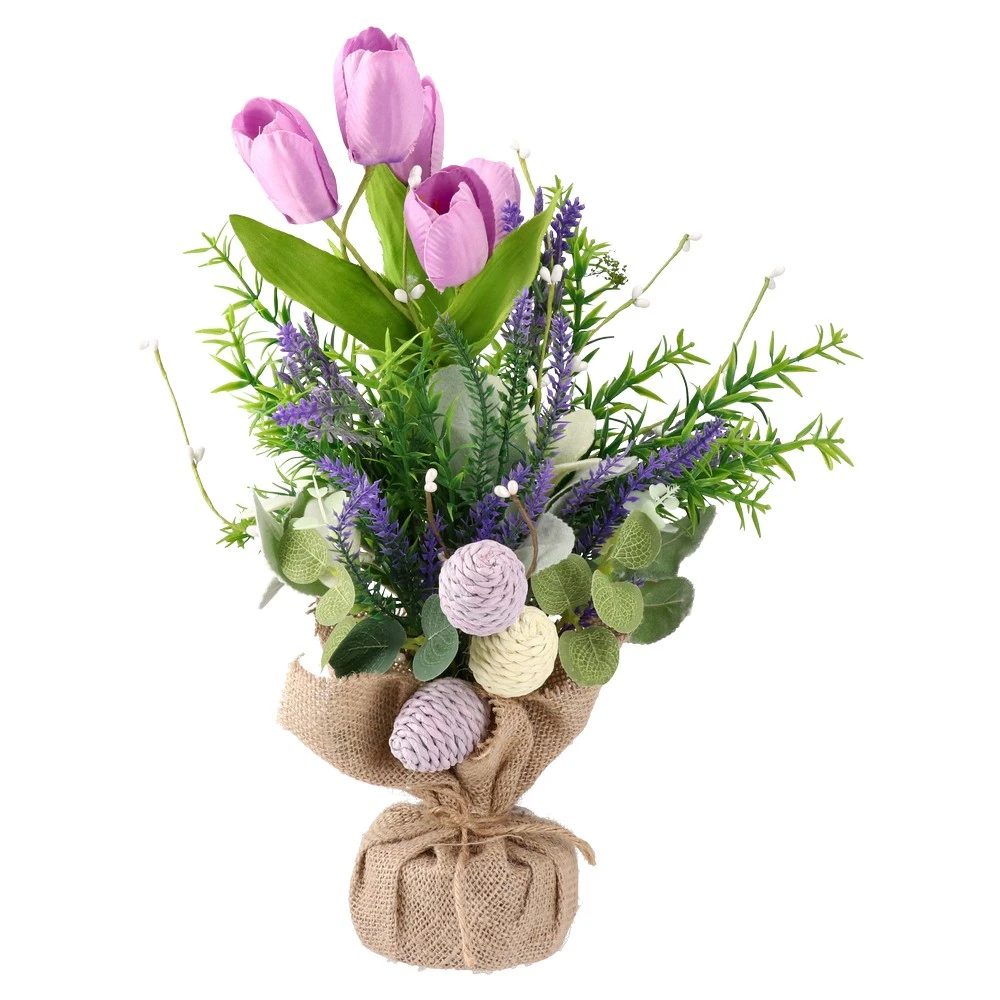 731271_001.webp Remy, uskršnja dekoracija, cveće, 35cm - Slika 1