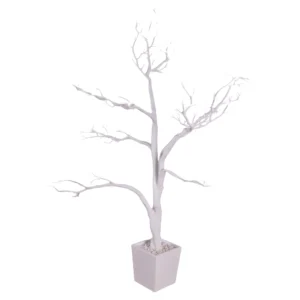 Root, dekoracija, drvo, bela, 40 cm