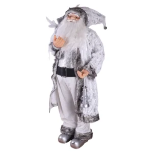 Deco Santa 10, Deda Mraz, srebrna, 120cm
