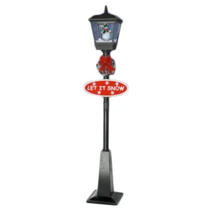 Monti, ulična snežna lampa, crna, 180cm