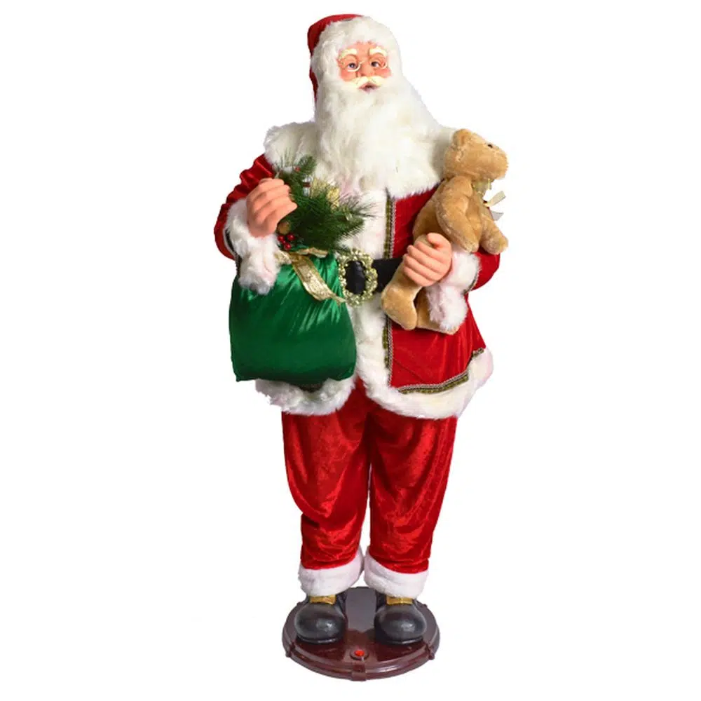 740621_001.webp Deco Santa, Deda Mraz, muzički, 150cm - Slika 1