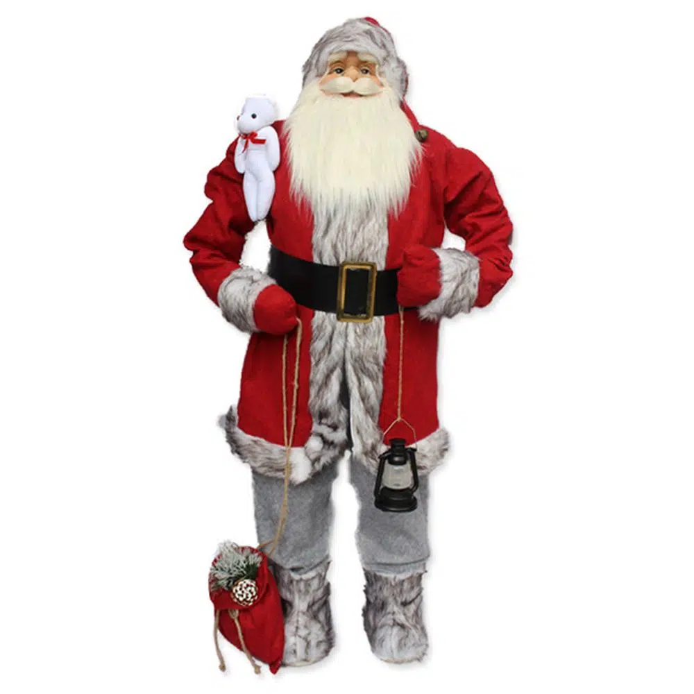 740680_001.webp Deco Santa, Deda Mraz, crvena, 150cm - Slika 1