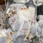 Deco Santa, Deda Mraz, siva, 45cm - Slika 2