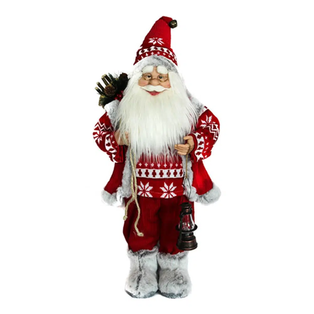 740842_001.webp Deco Santa, Deda Mraz, crvena, 60cm - Slika 1