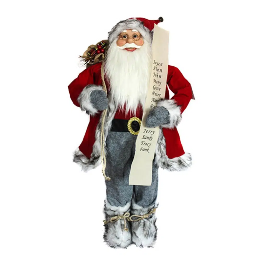 740852_001.webp Deco Santa, Deda Mraz, crvena, 90cm - Slika 1