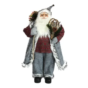 Deco Santa, Deda Mraz, siva, 90cm
