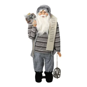 Deco Santa, Deda Mraz, siva, 120cm