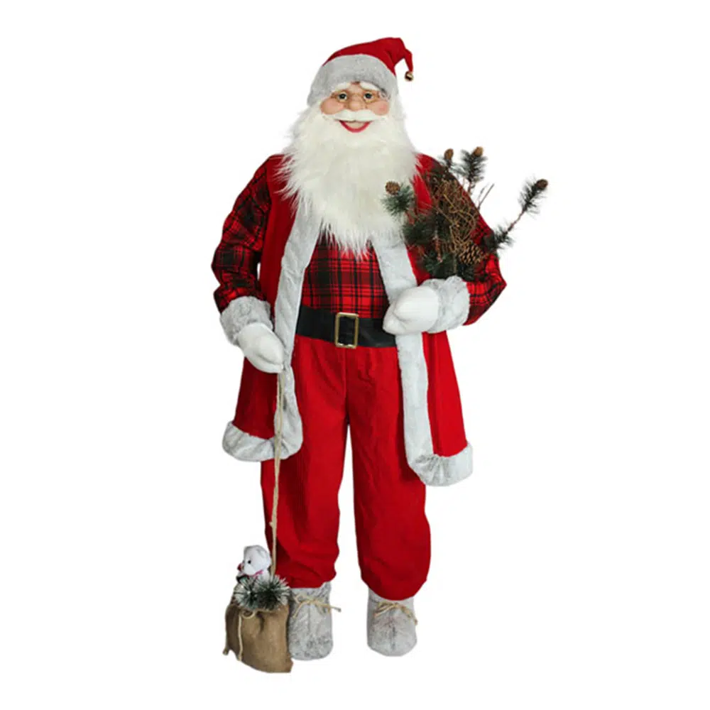740872_001.webp Deco Santa, Deda Mraz, crvena, 150cm - Slika 1