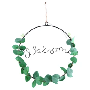 Deco lamput, viseća dekoracija, 20LED,  Welcome, krug