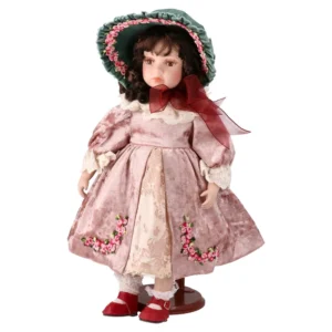 Bambola, novogodišnja lutka, devojčica,roze  45cm