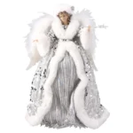 Angel 10, novogodišnja dekoracija, vila, srebrna, 40cm