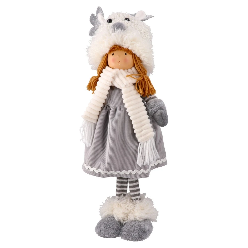 750214_001.webp Cupid, novogodišnja dekoracija, vila, srebrna, 57cm - Slika 1