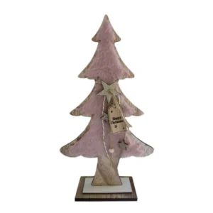 Pinky, novogodišnja dekoracija, drvena, jelka, 28cm