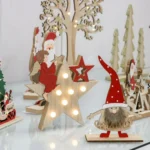 Nipper, novogodišnja dekoracija, drvena, zvezda, 20cm - Slika 2