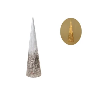 Shiny cone, jelka, svetlucava, zlatna, 80cm