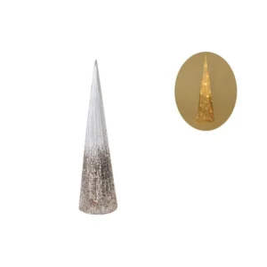 Shiny cone, jelka, svetlucava, zlatna, 60cm