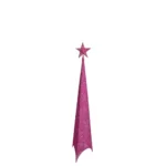 Shiny, jelka, svetlucava, roze, 120cm