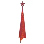 Shiny, jelka, svetlucava, crvena, 180cm - Slika 2