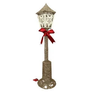 Holwy street, novogodišnja dekoracija, lampion, zlatna, 92cm