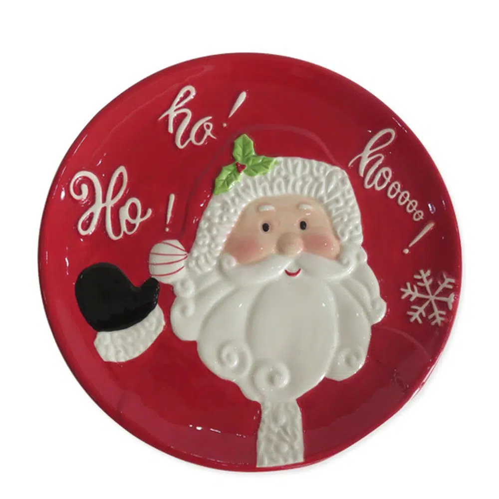 760180_001.webp Gifty plate, tanjir, Deda mraz, okrugli, 20cm - Slika 1