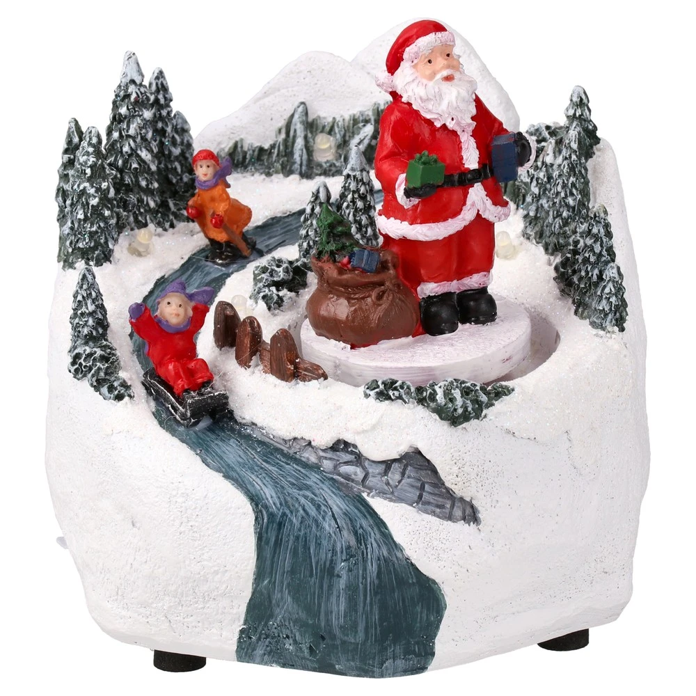 760406_001.webp Cozy, novogodišnje selo, LED, Deda Mraz 12 x 12 x 10.5 cm - Slika 1