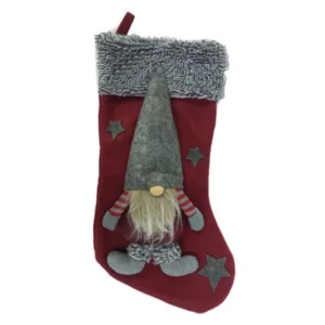 Sock, novogodišnja čarapa, crvena, 50cm