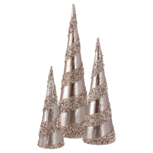 Velvet, jelka, gliter, zlatna, 3K, 15 × 52cm 14 × 42cm 10.5 × 31cm