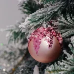 Icy special, novogodišnja kugla, roze, gliter, 8cm, 4K - Slika 2