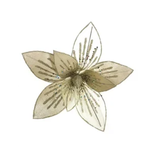 Blossom, novogodišnji cvet, šljokice, 28cm