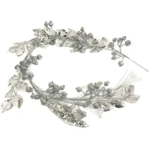 Sprig, novogodišnja grana, srebrna, 150cm