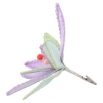 Blossom 20, novogodišnja dekoracija, cvet plišani, pastel mint, 26cm - Slika 2