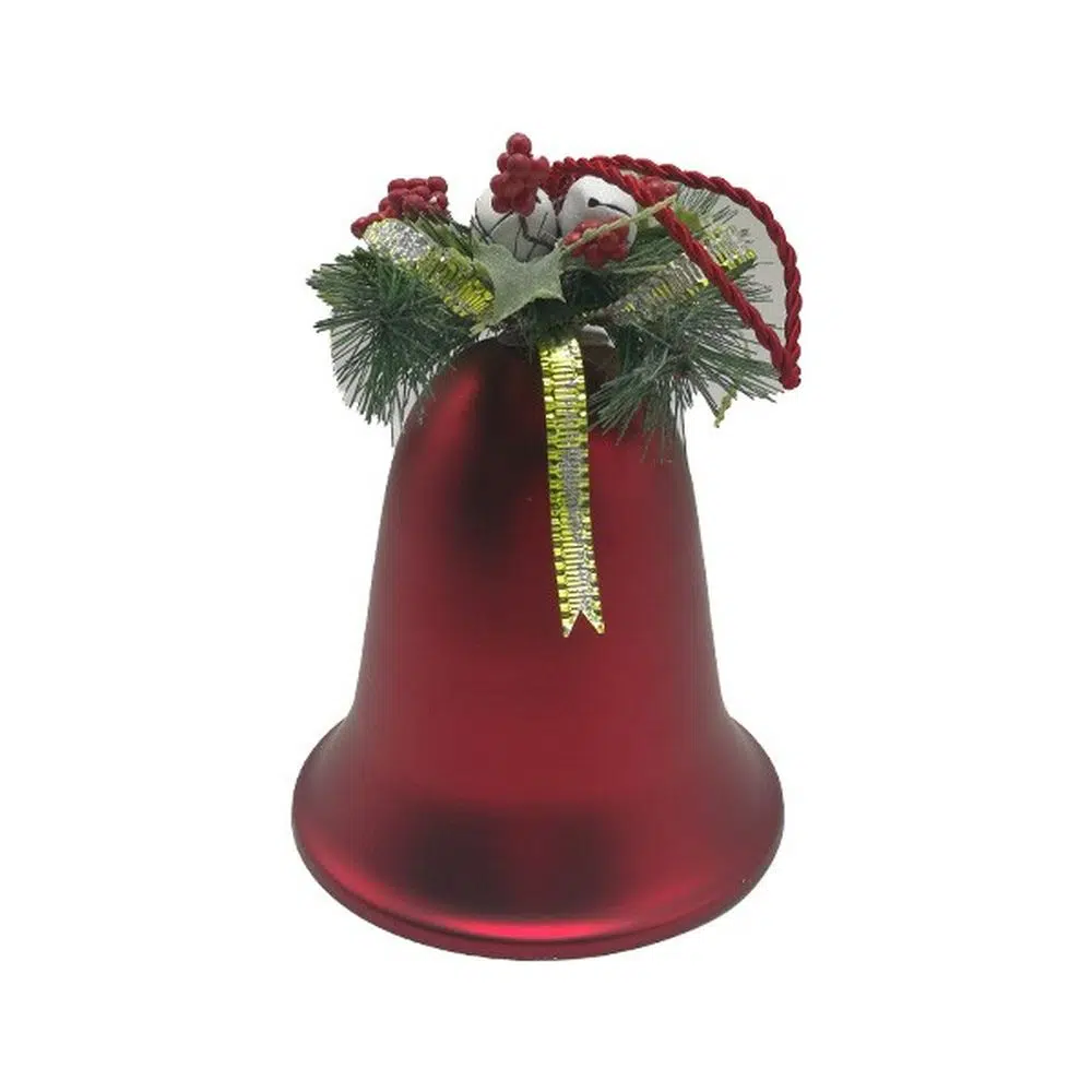 791200_001.webp Shimmer, novogodišnja dekoracija, metalna, zvono, 24cm - Slika 1