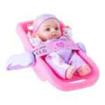 Boneca, lutka, beba sa nosiljkom, 23cm, HX389-1, Lunabebe, miks - Slika 3
