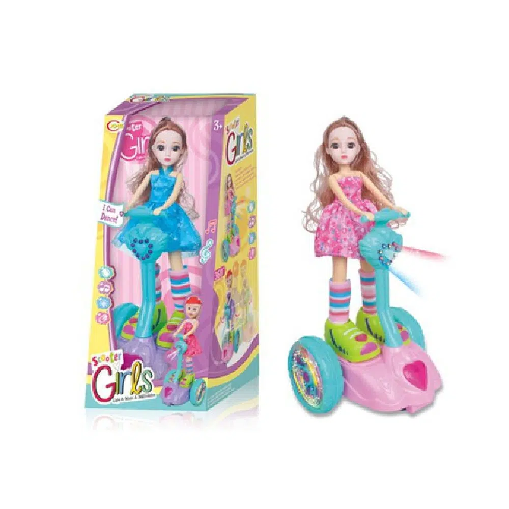 858035_001.webp Boneca, lutka set sa trotinetom, 9707, Scooter girl - Slika 1