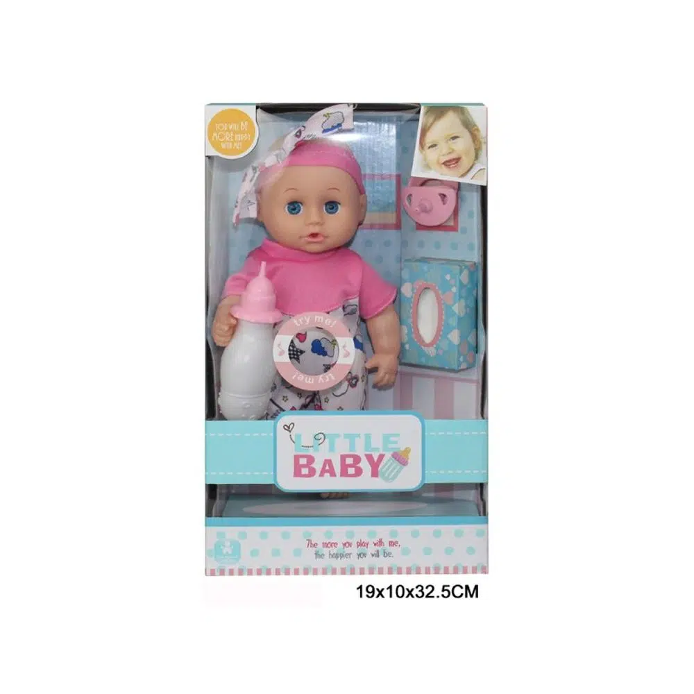 858041_001.webp Boneca, lutka set, beba, 655-3A, Little Baby - Slika 1