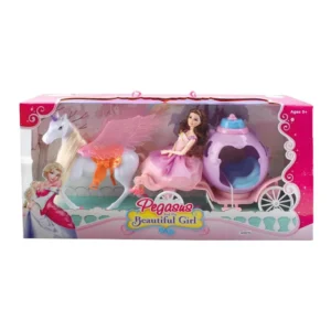 Pegasus, lutka, set, kočija, 020
