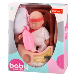 Boneca, lutka set, beba u nosiljci, 25cm, 065, Baby little loves