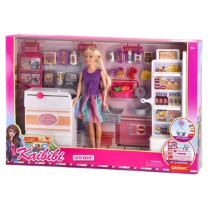 Boneca, lutka set, supermarket