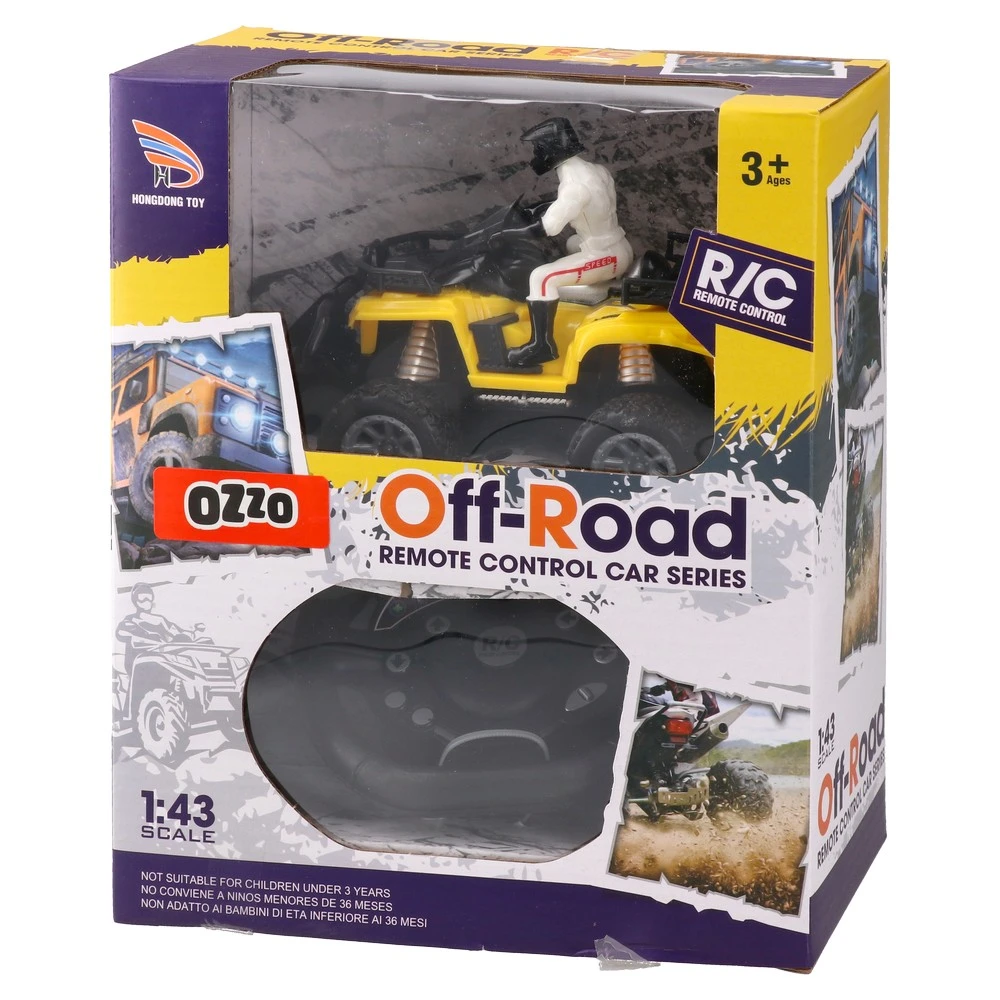 862364_001.webp Off road, kvad na daljinsko upravljanje sa volanom i figurom, miks - Slika 1