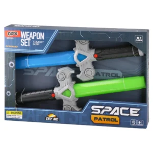 Space patrol, igračka, set 2u1, mačevi