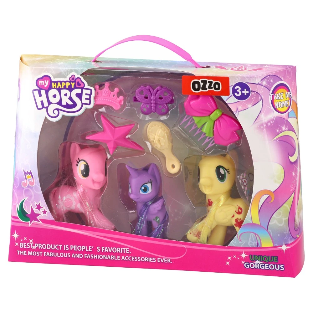 867194_001.webp Fun horse, set figura, tri ponija, set sa šnalicama - Slika 1