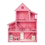 Grander, drvena kućica za lutke, 14k, roze - Slika 2