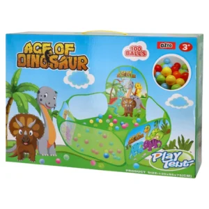Outdoor, bazen sa lopticama, dinosaurus